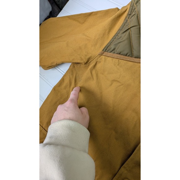 Vintage 70s SafTBak Hunting Shooting Jacket Medium Brown Canvas Field Outdoors - Picture 9 of 16